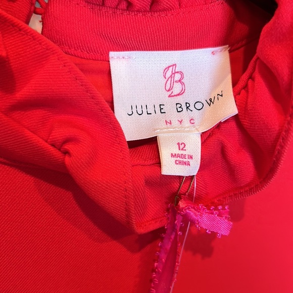 NWT JULIE BROWN NYC big apple red mini dress size 12 - Picture 4 of 9